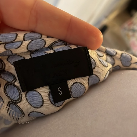 [Paul Smith BLACK] Blue/White Pattern Wrap Dress - Size Small - Picture 5 of 5